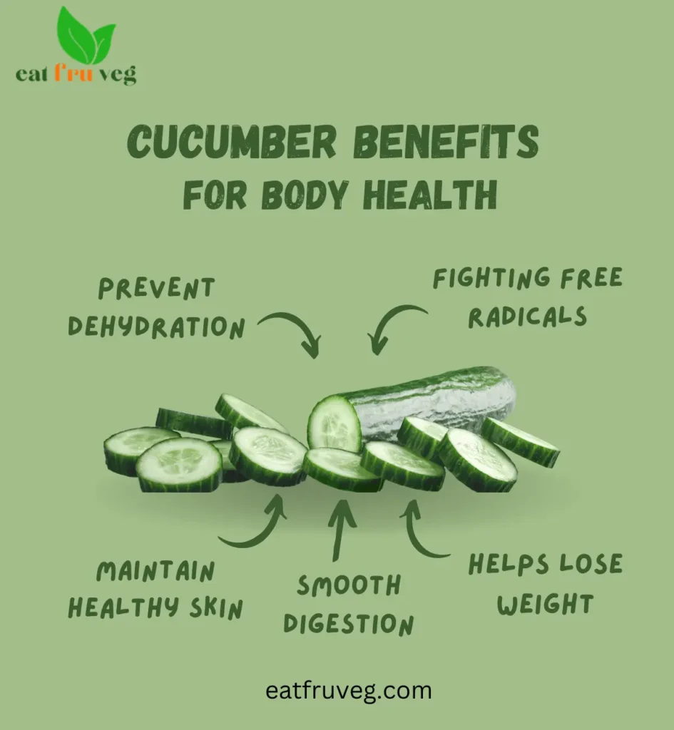 Benefits of cucumber for body health