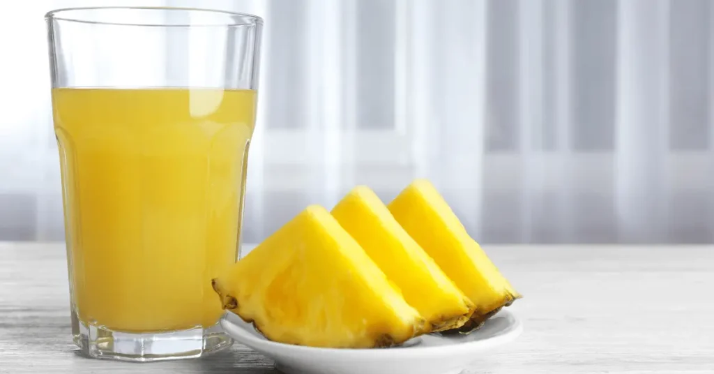 Pineapple Juice Using Juicer or Blender