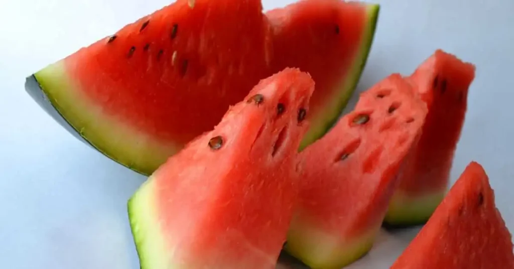 Watermelon has high water content 