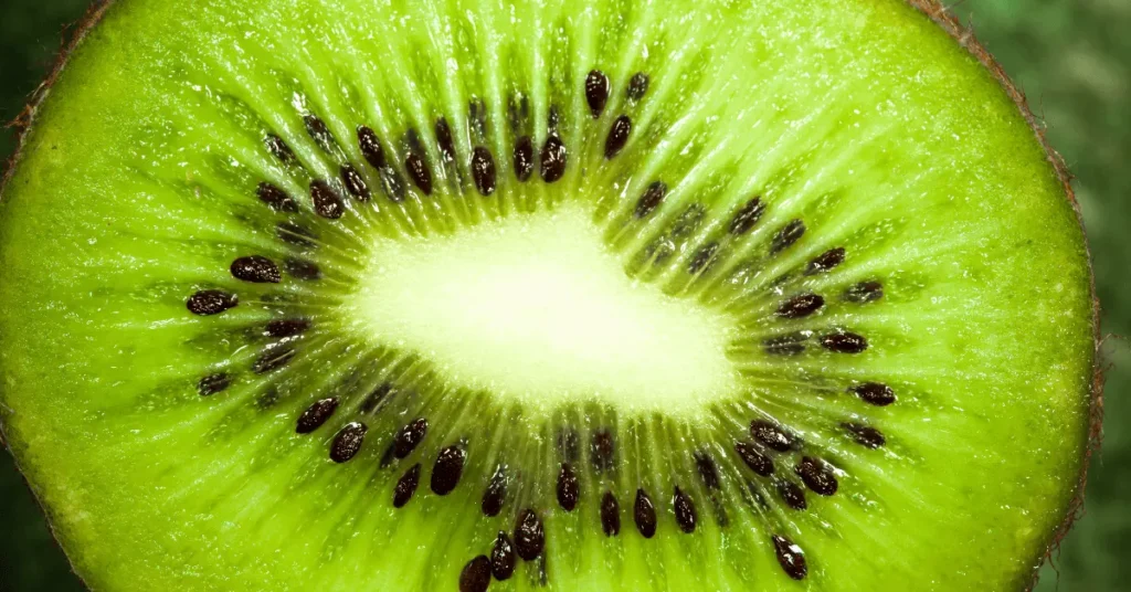 Kiwi Fruit with Black Seeds