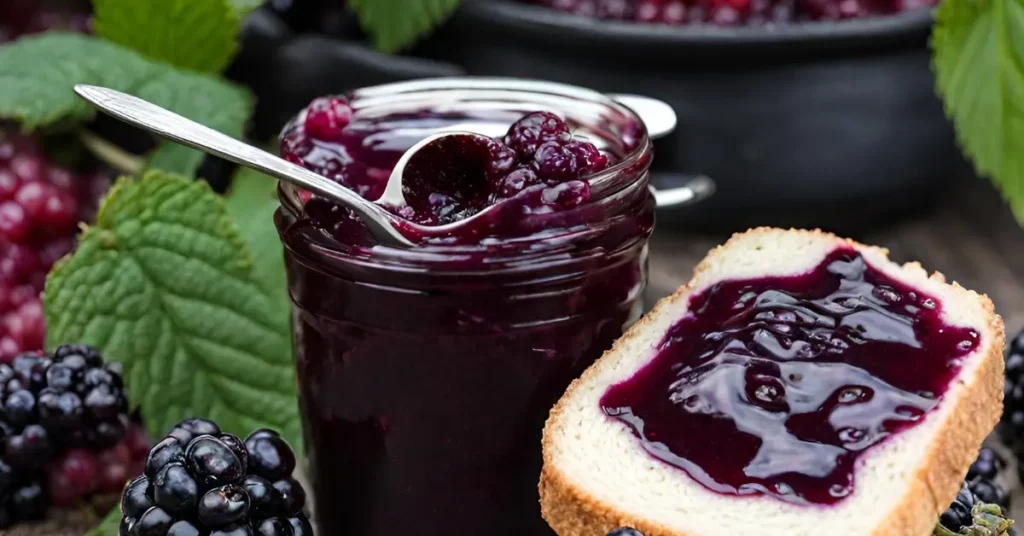 Boysenberry jam in Bread Spread