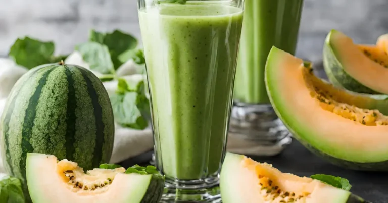 How to Make Green Melon Fruit Smoothie at Home